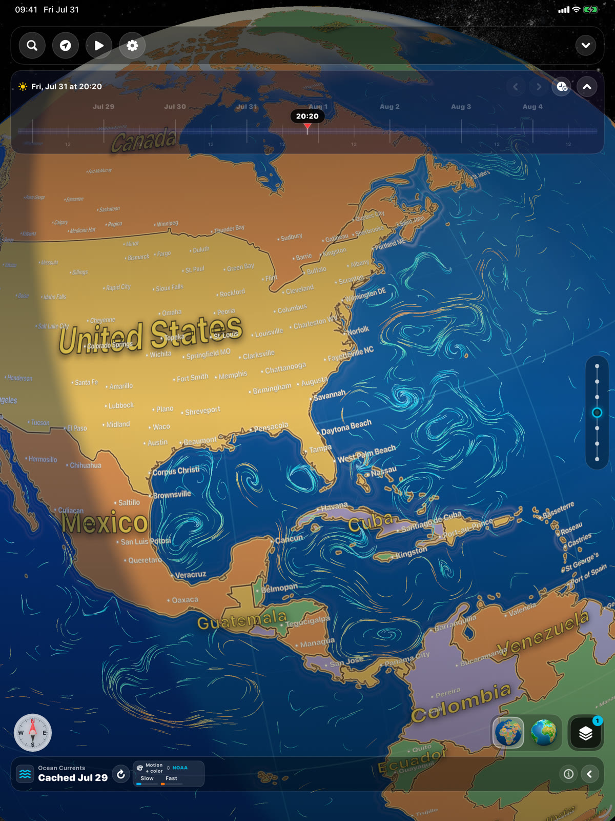 Ocean-current streamlines across the western Pacific